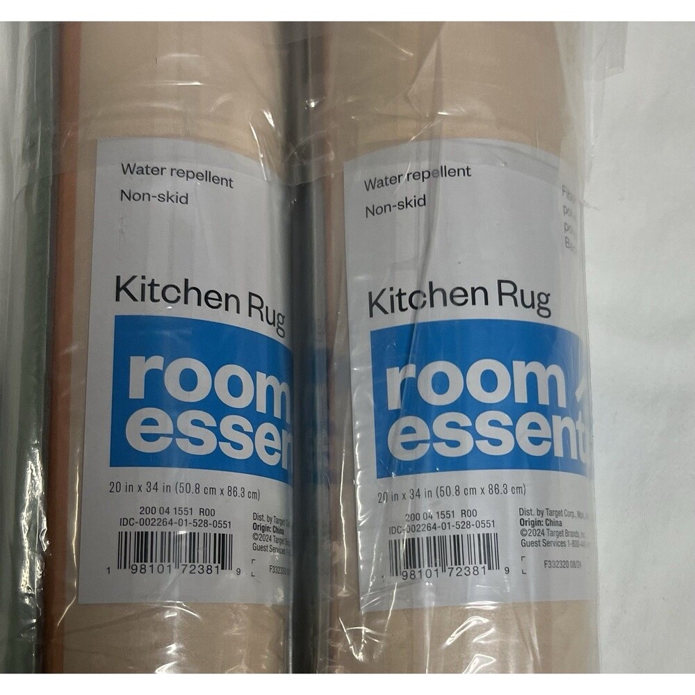 Room Essentials 2 Pack Rectangle Striped Kitchen Rug - Picture 7 of 7